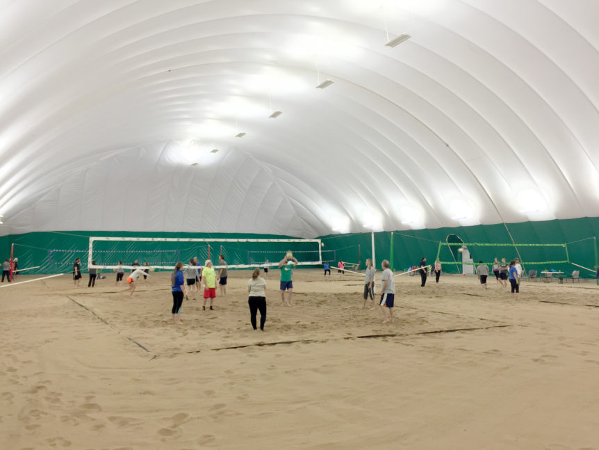 Dome Goes up for the Season in Kansas City Arizon Building Systems